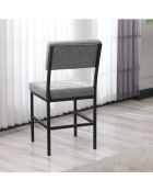Sedia Dubai grigia - l.40 cm x H. 82 cm x P. 40 cm