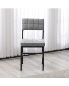 Sedia Dubai grigia - l.40 cm x H. 82 cm x P. 40 cm