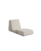Ausziehbares Origami-Einzelschlafsofa weiß - L. 70 cm x L. 100 cm x H. 70 cm