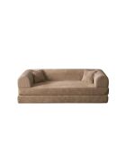 Beiges 3-Sitzer-Schlafsofa — B 190 cm x T 90 cm x H. 36 cm