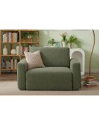 Divano letto singolo verde Wello - L. 80 cm x P. 70 cm x H 35 cm