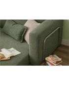 Divano letto singolo verde Wello - L. 80 cm x P. 70 cm x H 35 cm