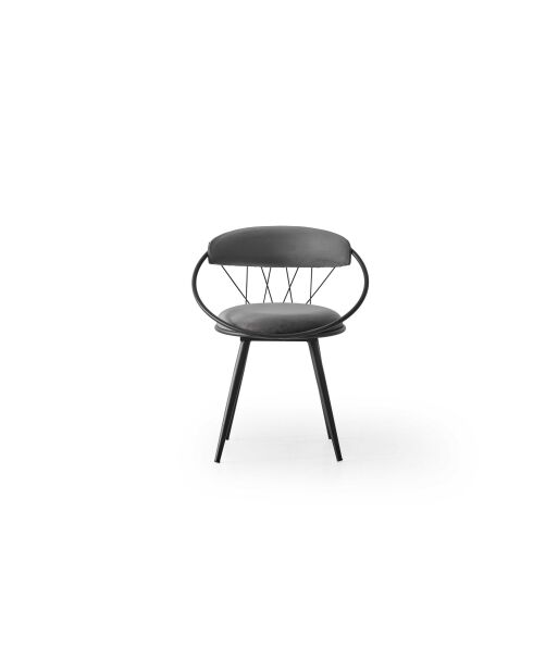 Silla de relax gris, 60 cm de largo x 79 cm de alto x 60 cm de profundidad