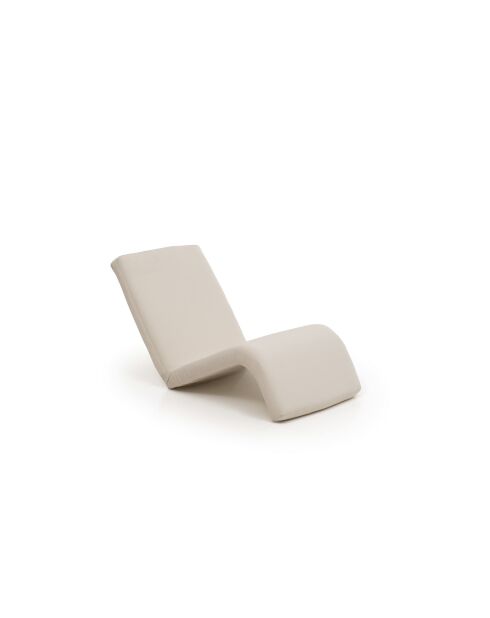 Fauteuil à bascule de jardin Nami Outdoor beige - l. 55 cm x P. 50 cm x P. 35 cm