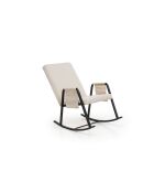Fauteuil à bascule de jardin Oden Outdoor beige - l. 60 cm x P 50 cm x H . 65 cm