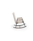 Fauteuil à bascule de jardin Oden Outdoor beige - l. 60 cm x P 50 cm x H . 65 cm