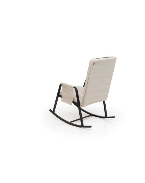 Fauteuil à bascule de jardin Oden Outdoor beige - l. 60 cm x P 50 cm x H . 65 cm