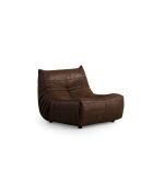 Fauteuil Bocek brun - L .90 cm xl . 100 cm x H . 80 cm