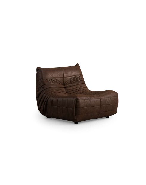 Fauteuil Bocek brun - L .90 cm xl . 100 cm x H . 80 cm