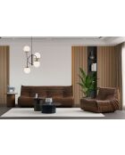 Fauteuil Bocek brun - L .90 cm xl . 100 cm x H . 80 cm