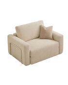 Divano letto Wello 1 posto crema - L. 80 cm x P. 70 cm x H 35 cm