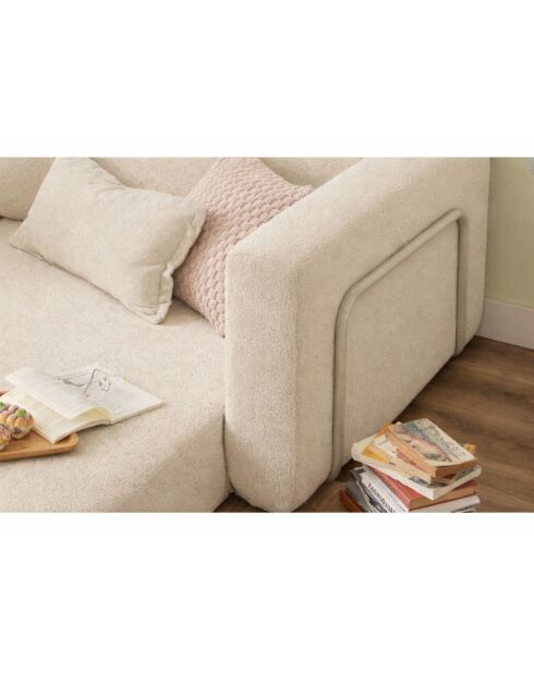 Divano letto Wello 1 posto crema - L. 80 cm x P. 70 cm x H 35 cm
