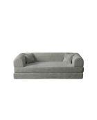 Divano letto a 3 posti grigio chiaro - l. 190 cm x P. 90 cm x H. 36 cm