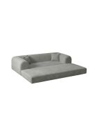 Divano letto a 3 posti grigio chiaro - l. 190 cm x P. 90 cm x H. 36 cm