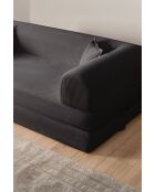 Canapé-lit 3 places anthracite - l . 190 cm x P. 90 cm x H . 36 cm