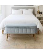 Banc Oslo Babyface gris - l. 90 cm x H. 46 cm x P.  35 cm