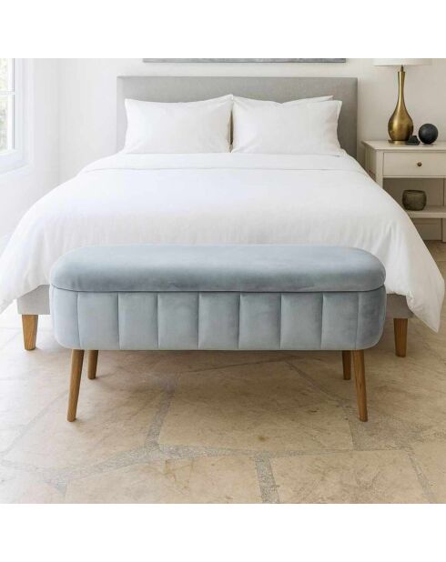 Banc Oslo Babyface gris - l. 90 cm x H. 46 cm x P.  35 cm