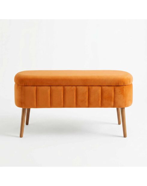 Oranje bank Oslo - B. 90 cm x H. 46 cm x D. 35 cm