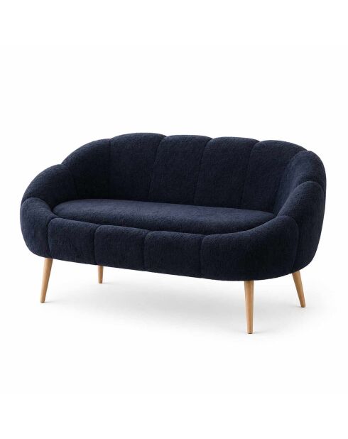 Lida 2-zitsbank antraciet - l. 130 cm x H. 105 cm x D. 50 cm
