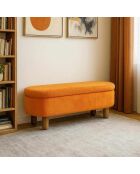 Goldorange Bank von God - B. 120 cm x H. 44 cm x T. 35 cm