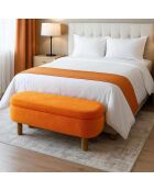 Goldorange Bank von God - B. 120 cm x H. 44 cm x T. 35 cm