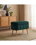 Banc Mini Oslo émeraude - l . 60 cm  x H.  46 cm  x P. 35 cm