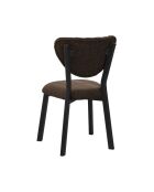 Bruine stoel Elma - l.47 cm x H. 85 cm x D. 45 cm