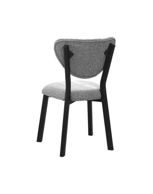 Silla Elma gris - 47 cm de largo x 85 cm de alto x 45 cm de profundidad