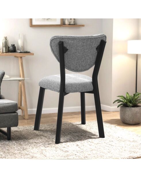 Silla Elma gris - 47 cm de largo x 85 cm de alto x 45 cm de profundidad