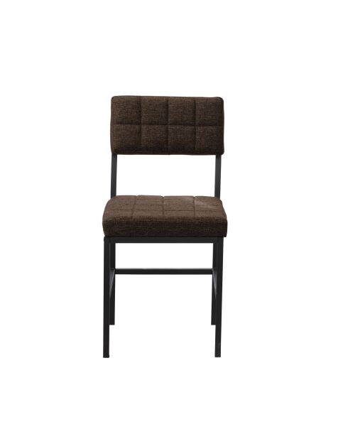 Chaise Dubaï marron - l. 40 cm x H. 82 cm x P. 40 cm