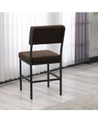 Chaise Dubaï marron - l. 40 cm x H. 82 cm x P. 40 cm