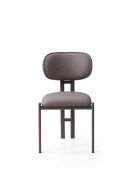 Set von 2 Stühlen Muriz Cendré Cappuccino - L.43 cm x H. 83 cm x T. 47,5 cm