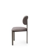 Set von 2 Stühlen Muriz Cendré Cappuccino - L.43 cm x H. 83 cm x T. 47,5 cm