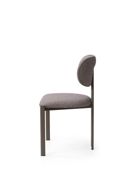 Set von 2 Stühlen Muriz Cendré Cappuccino - L.43 cm x H. 83 cm x T. 47,5 cm