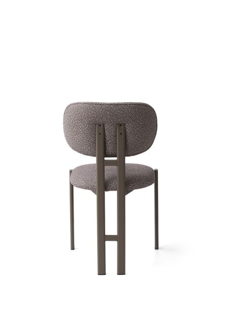 Set von 2 Stühlen Muriz Cendré Cappuccino - L.43 cm x H. 83 cm x T. 47,5 cm
