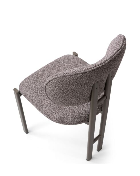 Set von 2 Stühlen Muriz Cendré Cappuccino - L.43 cm x H. 83 cm x T. 47,5 cm