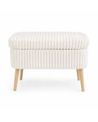 Banc Lin Mini Oslo crème Toscano - l . 60 cm  x H. . 46 cm  x P. 35 cm