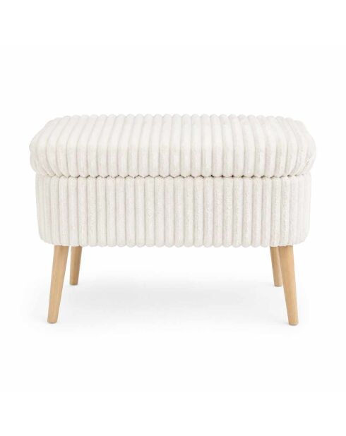 Banc Lin Mini Oslo crème Toscano - l . 60 cm x H. . 46 cm x P. 35 cm