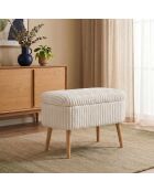 Banc Lin Mini Oslo crème Toscano - l . 60 cm  x H. . 46 cm  x P. 35 cm