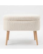 Banc Mini Oslo Lin crème - l . 60 cm  x H. 46 cm  x P.  35 cm