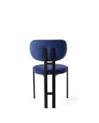 Lot de 2 chaises Muriz bleu marine/ noir - l.43 cm x H. 83 cm x P. 47.5 cm