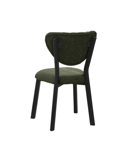 Chaise Elma verte - l.47 cm x H. 85 cm x P. 45 cm