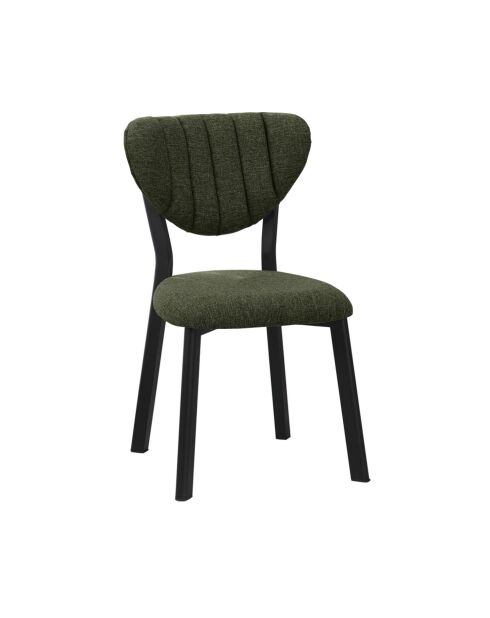 Chaise Elma verte - l.47 cm x H. 85 cm x P. 45 cm