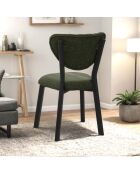 Chaise Elma verte - l.47 cm x H. 85 cm x P. 45 cm