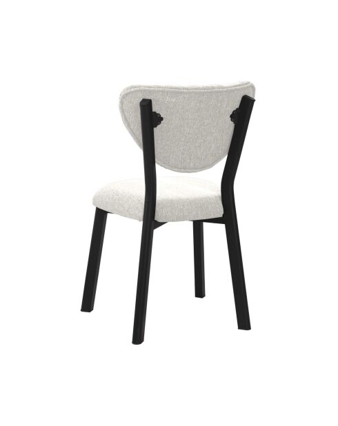 Chaise Elma crème - l.47 cm x H. 85 cm x P. 45 cm