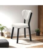 Chaise Elma crème - l.47 cm x H. 85 cm x P. 45 cm