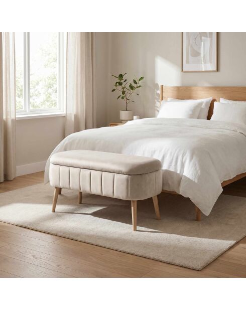 Banc Oslo Babyface beige - l . 90 cm x H. 46 cm x P. . 35 cm