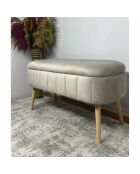 Banc Oslo Babyface beige - l . 90 cm x H. 46 cm x P. . 35 cm