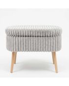 Banc Mini Oslo Lin gris - l. 60 cm  x H. 46 cm  x P.  35 cm