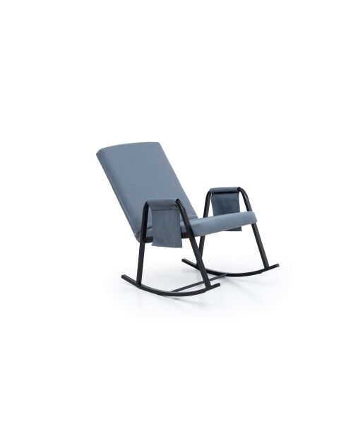 Mecedora de jardín Oden Outdoor gris, 60 cm de largo x 50 cm de profundidad x 65 cm de alto